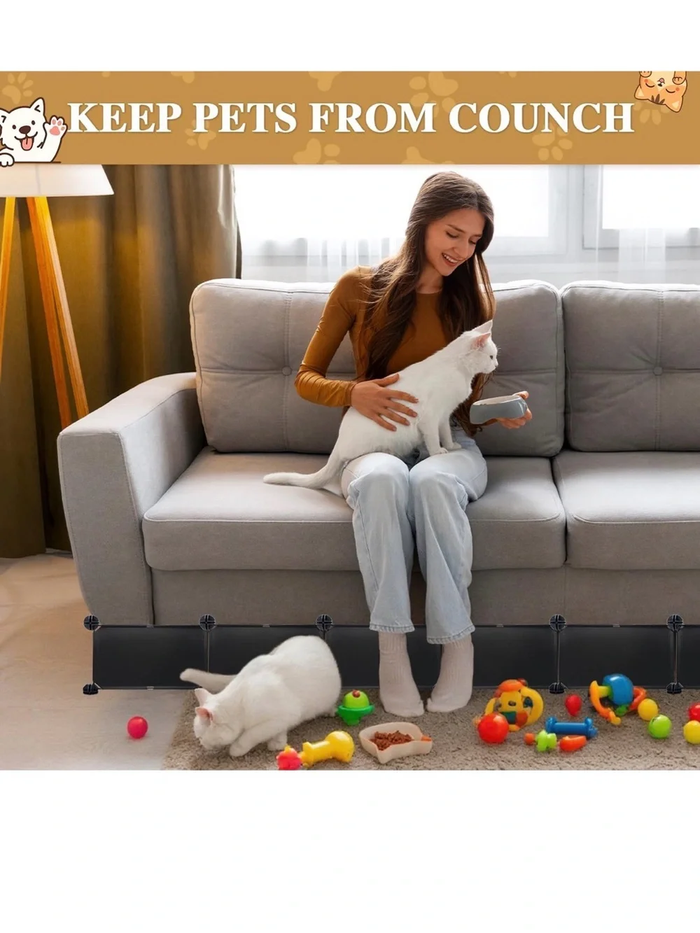 New Open Bag Under Couch Blocker, 6.7